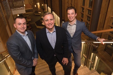 John Turner '82 and interns