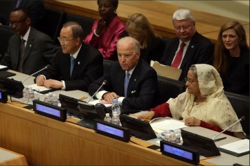 then-Vice President Joe Biden led a panel on peacekeeping with global leaders at the United Nations 
