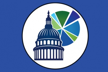 The fedgovspend spending app logo displayed on a blue background