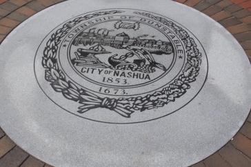 A Photograph of Nashua City Hall Plaque