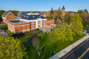 Aerial view of Hamilton Smith Hall