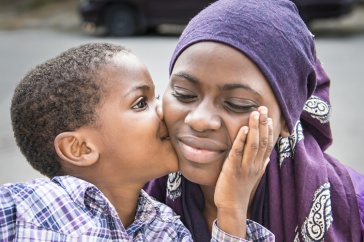 Somali brother and sister, photographed by Becky Field