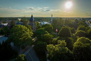 aerial view of UNH