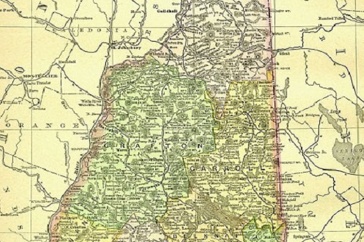 1895 Railroad Map of New Hampshire