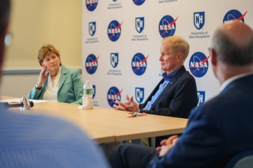 NASA Administrator, Sen. Shaheen Visit UNH's Space Science Center