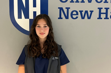 Alexa D'Onofrio at the UNH Nursing Simulation Center