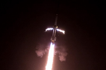 The Rocket Experiment for Neutral Upwelling 2 (RENU2) launch from Norway. Photo credit: NASA