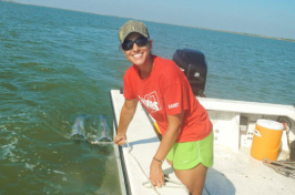 catherine buchalski doing research at sea