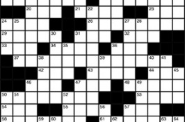 crossword puzzle