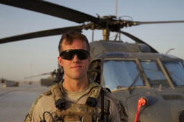 eric hansen with air force helicopter