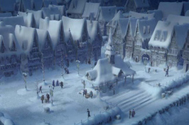 winter scene animation