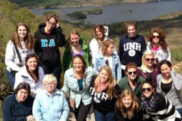 students on ireland study abroad trip