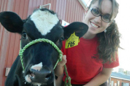 jackie buckley with cow