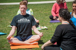 jason kelly doing yoga and meditation