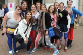 summer students attending olympic games in london