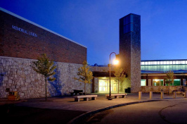 UNH's MUB at night