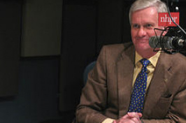 UNH President Mark Huddleston in the NHPR studio