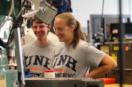 UNH grad tim Roemer '13 and KUA's Girls in Engineering