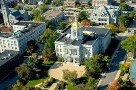 aerial view of the N.H. state house in Concord