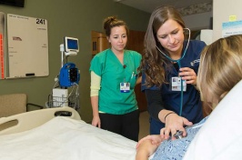 UNH nursing students