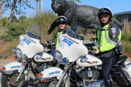 UNH police officers on campus