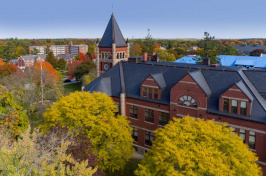 A photo of Thompson Hall at UNH