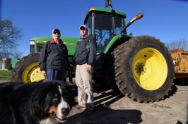Farmers John Lader, left, and Austin Arndt are pictured on Arndt’s property just outside Janeseville, Wisconsin, November 10, 2016. Like many other rural Americans they voted for Donald Trump, in their case because of specific promises the Republican made to create jobs, cut taxes and repeal Obamacare. REUTERS