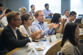 Doctoral student fellows engage in a session at the PDMA global product development consortium