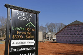 Sardis Crest Live Well Homes sign