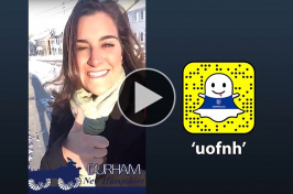 Abby Koczera ’17 takes over UNH's Snapchat