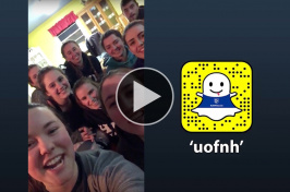 UNH students on an alternative break challenge take over UNH's Snapchat