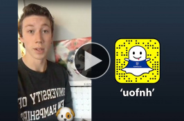 Ben Pollack '19 takes over the “uofnh” Snapchat account