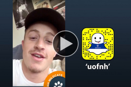 Brian Thibodeau ’17 takes over the UNH Snapchat account