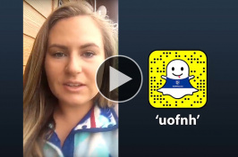 Eva Cunningham ’17 takes over UNH's Snapchat