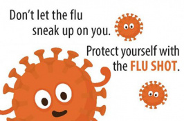 Don't let the flu sneak up on you graphic