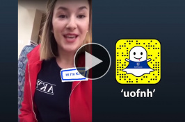 Kate Aiken takes over UNH's Snapchat account