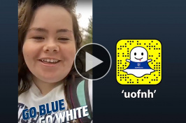 Liliana Daly ’17 takes over the UofNH Snapchat account