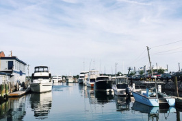 a harbor in Portland, Maine