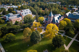 aerial view of UNH's Durham campus