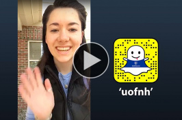 Taylor Lindsay ’19 takes over the UofNH Snapchat account