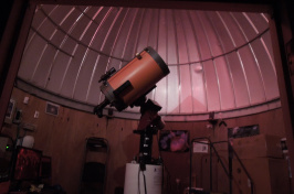 the telescope at the UNH observatory