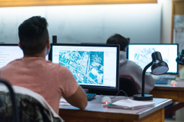 Students in a classroom at UNH's Thompson School of Applied Science