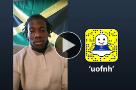 Trevon Bryant ’18 takes over the UNH Snapchat account