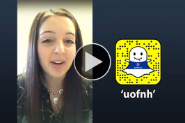 Alex Burroughs ’18 takes over UNH's Snapchat account
