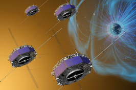 Artist depiction of MMS satellites
