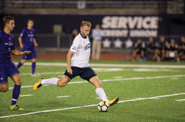 a UNH men's soccer player