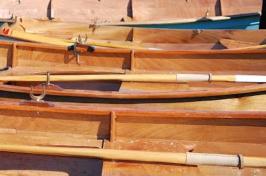 Row boats and oars