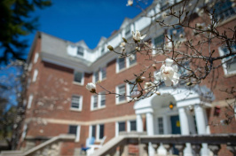 flower on campus