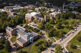 aerial view of UNH's Durham campus