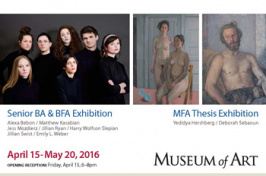 FOR IMMEDIATE RELEASE: MUSEUM OF ART, UNH, SENIOR BA & BFA EXHIBITION AND MFA THESIS EXHIBITION